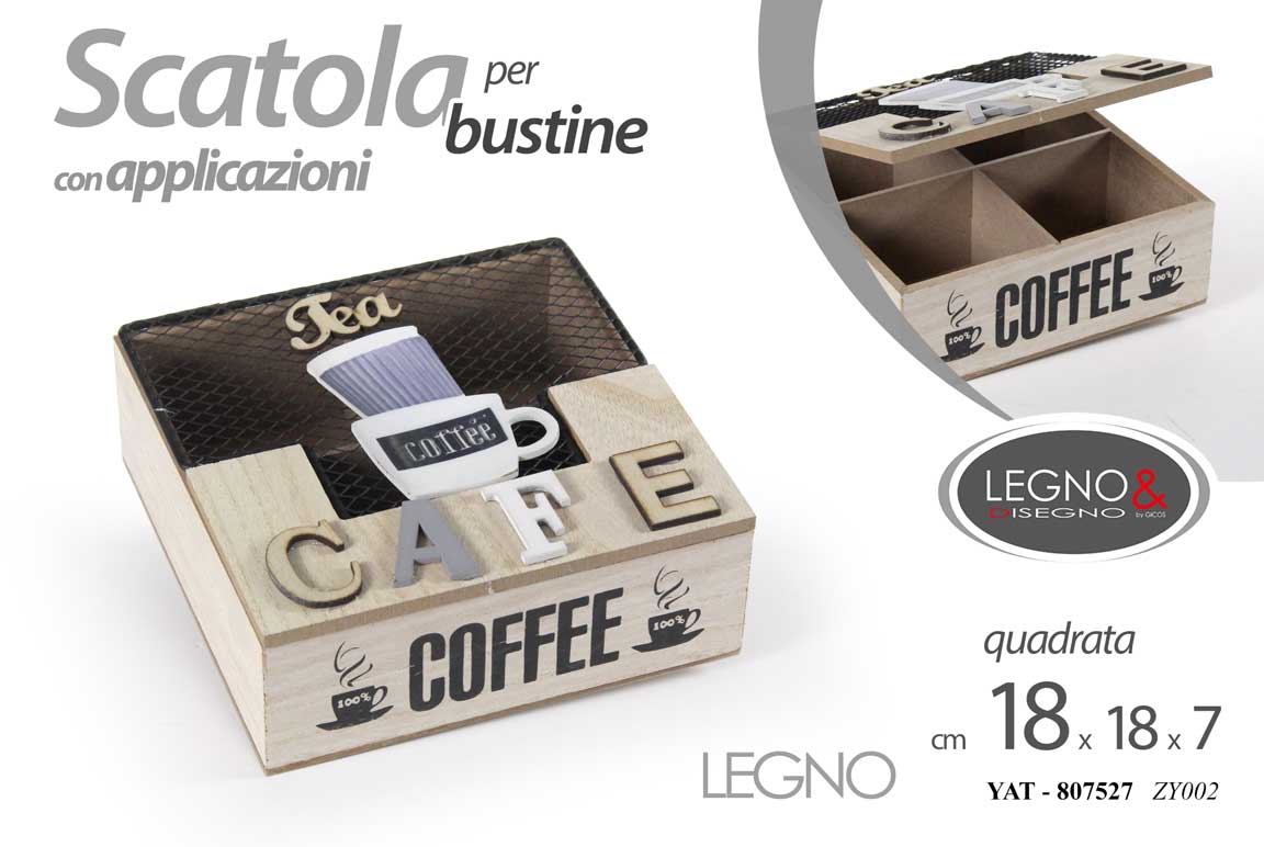 YAT/SCATOLA CAFE 18*18*7CM ZY002