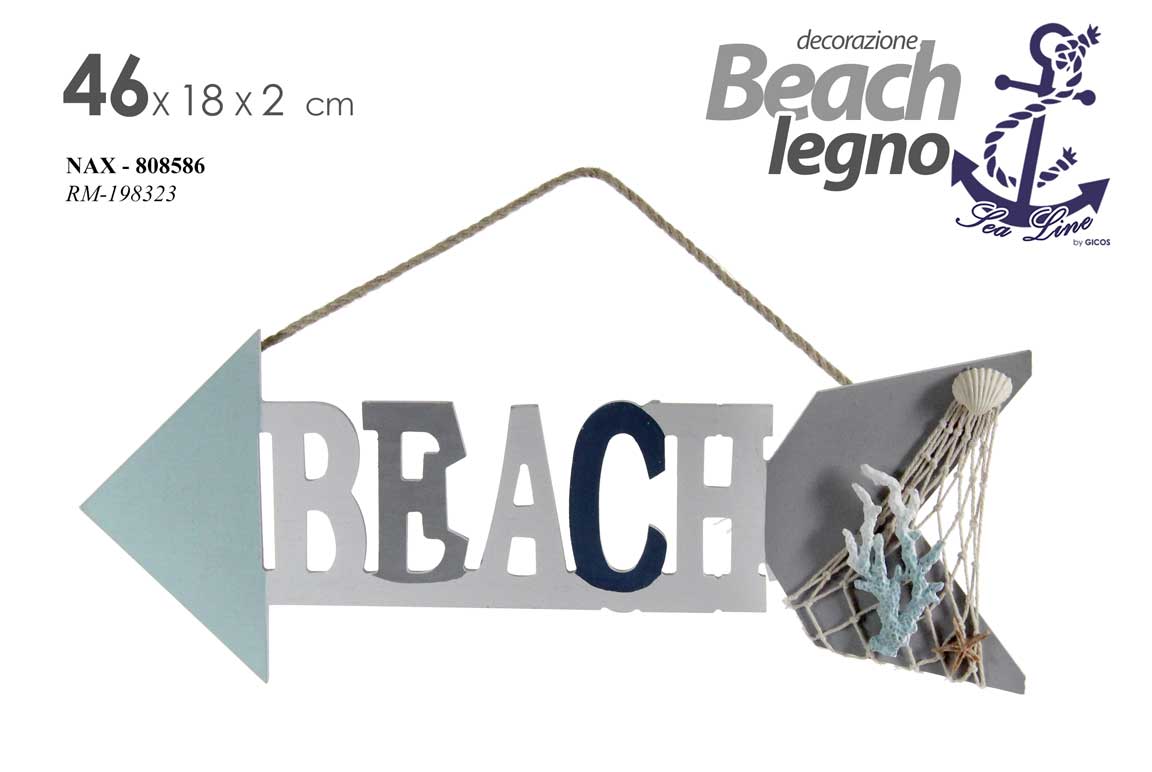 NAX/DECOR.BEACH 46*18*2,5CM RM198323