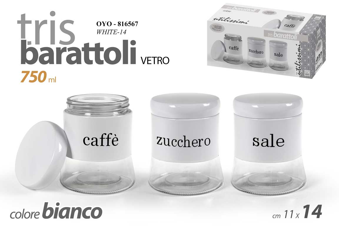 OYO/3 BARAT.BIANC.750ML 11*14CM WHITE-14