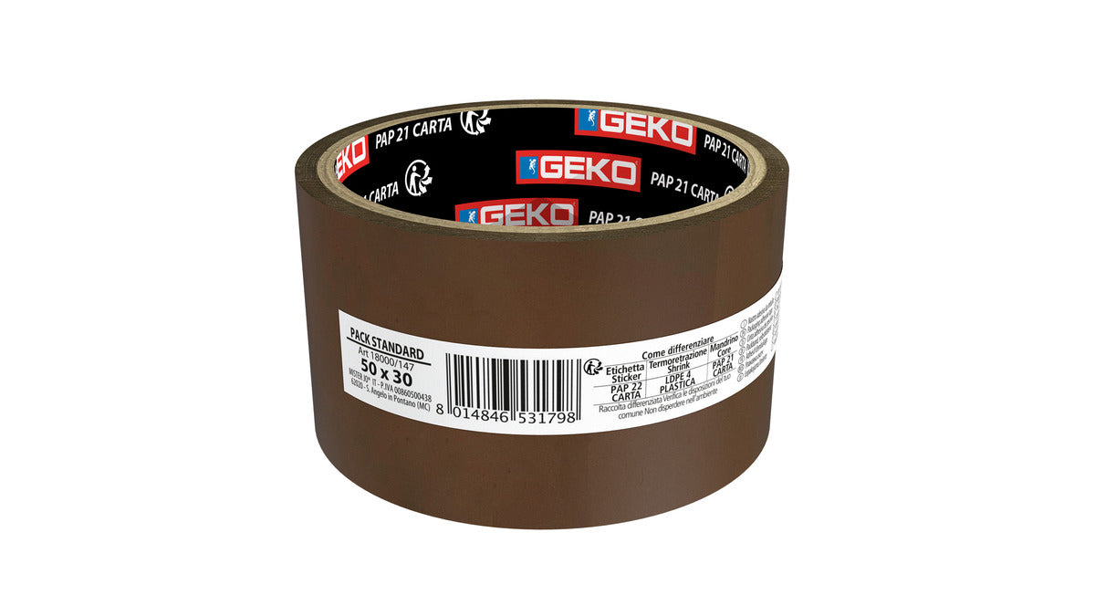 NASTRO IMBALLO NOISE MM 50 X 300 Y AVANA CON ETI. LAT.(INNER