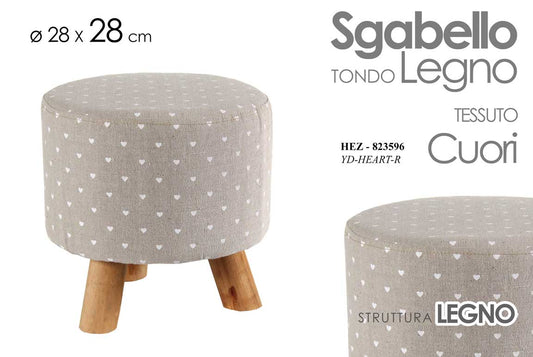 HEZ/POUF TDO CUORE 28*27CM YD-HEART-R
