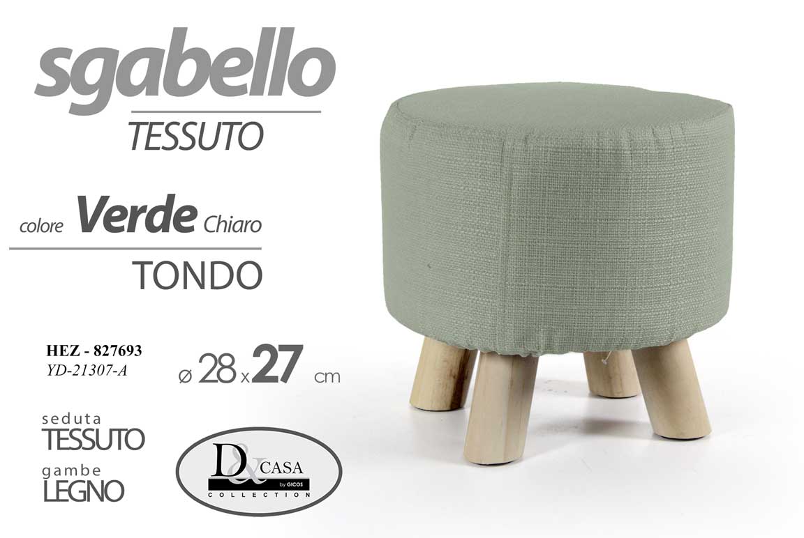 HEZ/POUF TDO VERDE CH 28*27CM YD21307A