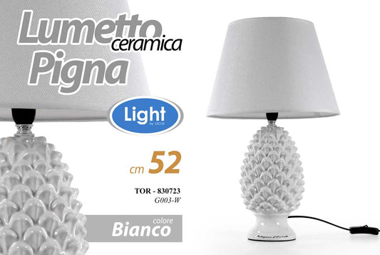 TOR/LAMPADA PIGNA BIANCA 52CM G003/W