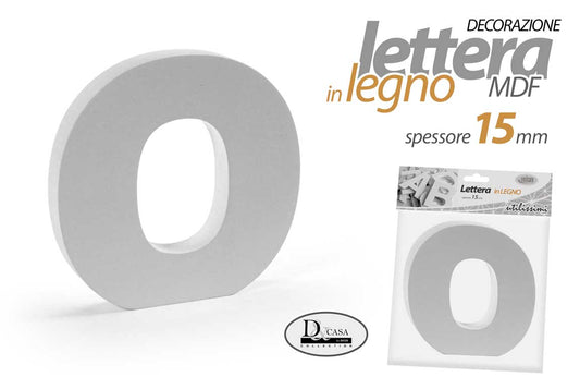 LETTERA O MDF 10*10*1,5CM
