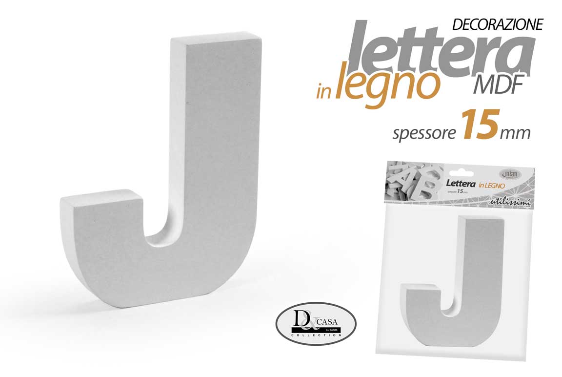 MOG/LETTERA J MDF 12X15X1,5CM LJ15