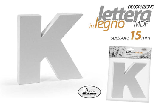 MOG/LETTERA K MDF 15X15X1,5CM LK15