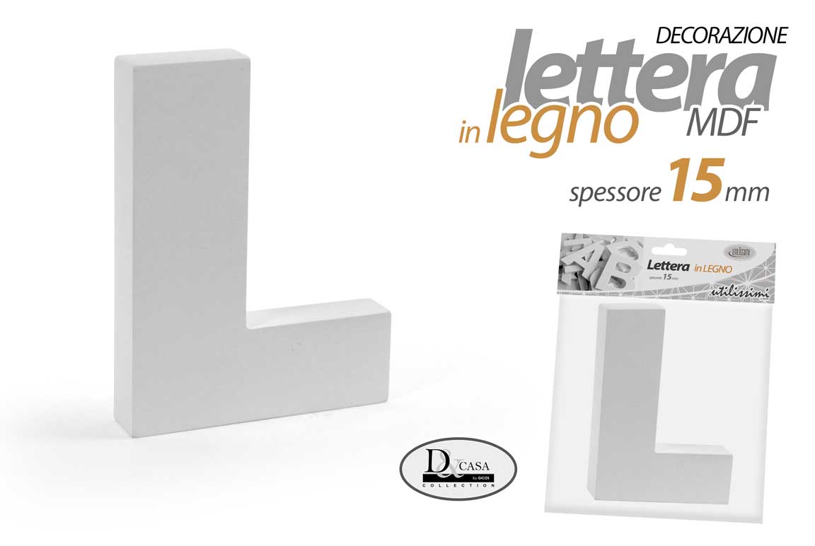MOG/LETTERA L MDF 11X15X1,5CM LL15