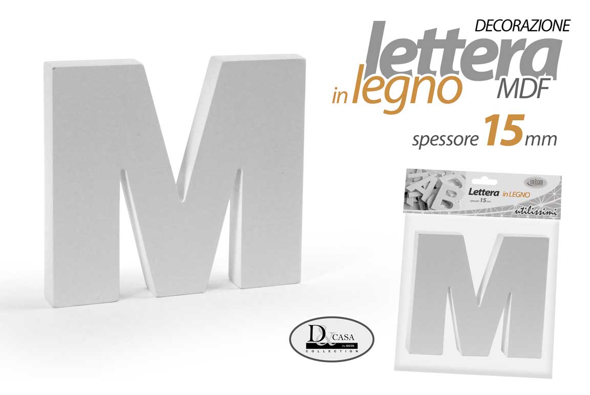 MOG/LETTERA M MDF 17X15X1,5CM LM15