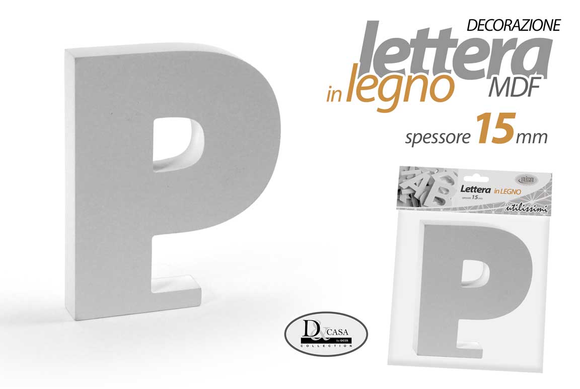 LETTERA P MDF 12*15*1,5CM