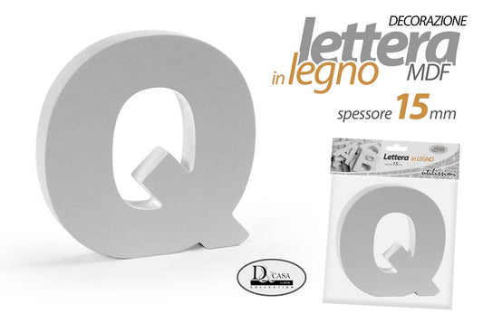 MOG/LETTERA Q MDF 15*15*1,5CM LQ15
