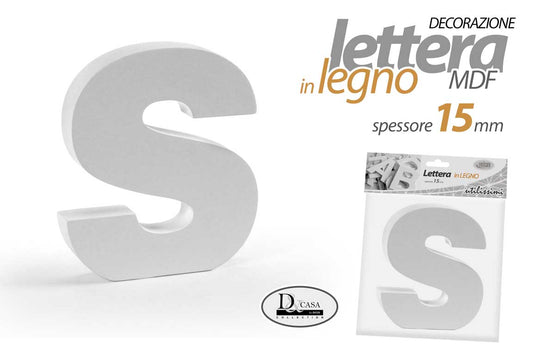 LETTERA S MDF 13*15*1,5CM