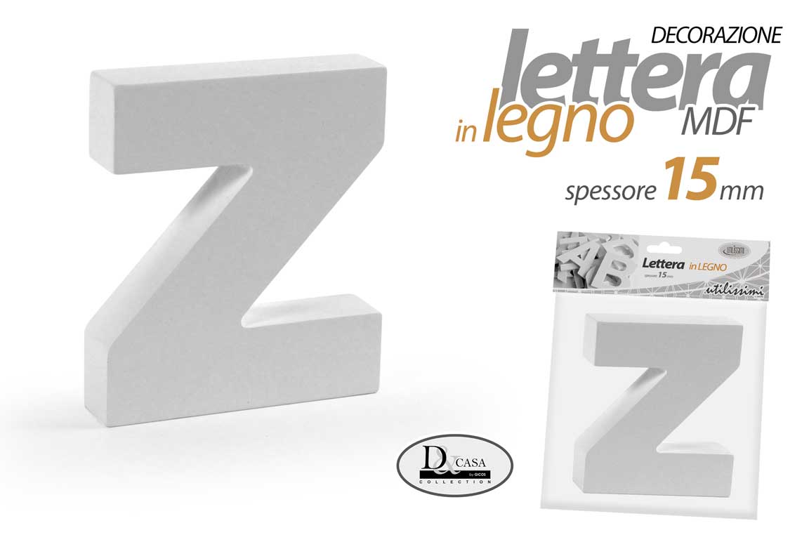 MOG/LETTERA Z MDF 13*15*1,5CM LZ15