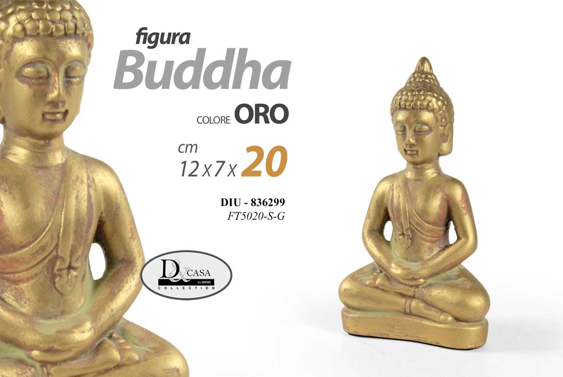 DIU/BUDDHA C.ORO 12*7*20CM FT5020S/G