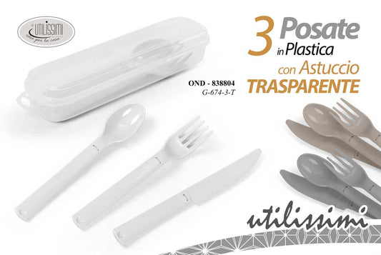 OND/CONTEN.TRA. 3 POSATE ASS. G-674-3/T