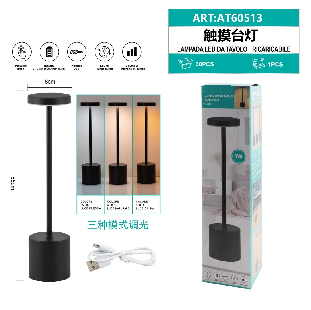 LAMPADA LED DA TAVOLA RICARICA
