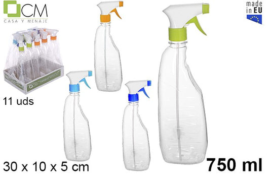 Bottiglia in plastica con spruzzatore 750 ml