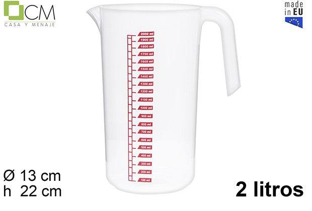 BROCCA IN PLASTICA GRADUATA 2L