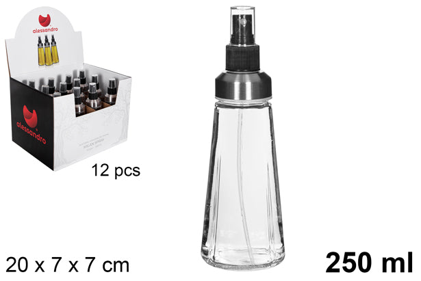 OLIERA TONDA MILANO CON TAPPO SPRAY 250ML