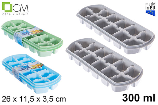 PACK 2 VASCHETTE PER CUBETTI DI GHIACCIO COLOR PASTELLO 300