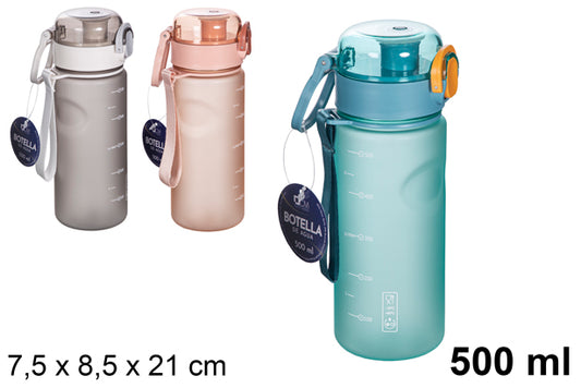 Borraccia in colori opachi assortiti 500 ml