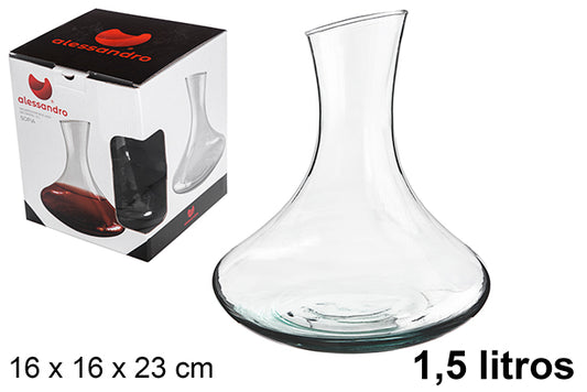 Decanter in vetro molato Sofía 1,5 l.