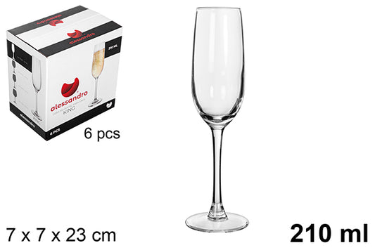 Bicchiere in cristallo cava King 210 ml