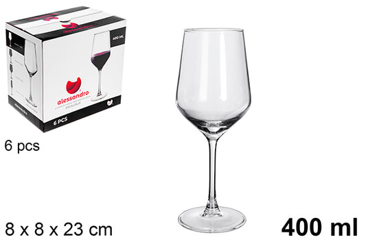 Calice in vetro da vino Excalibur 400 ml