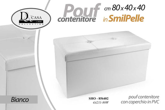 POUF CONTEN BCO PVC 80*40