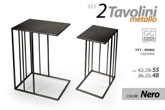 STY/2 TAV.FER.NER H55/H48CM US220264/B