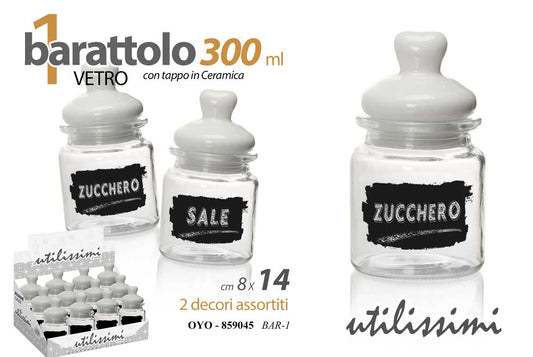 BARATTOLO 300ML AS. 8*14CM