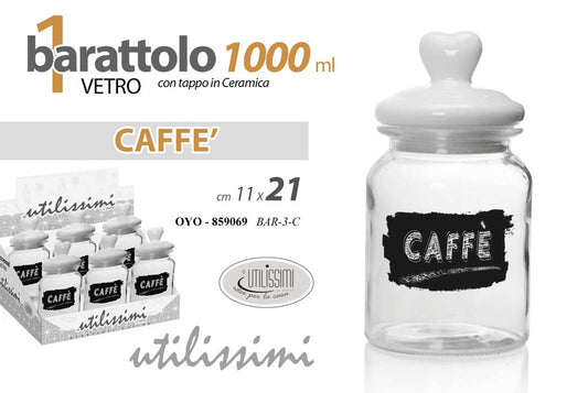 BARATTOLO 1000ML CAFFE'''' 11*21