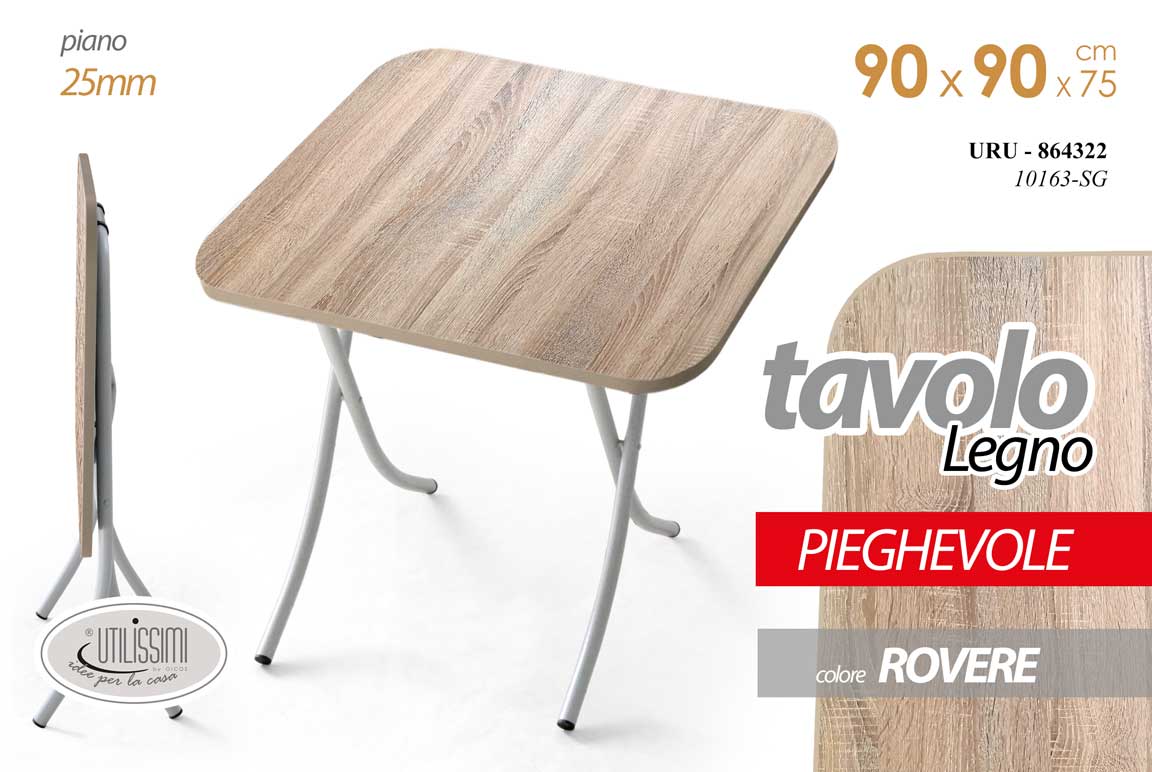 URU/TAVOLO QTO 90*90CM 10163-SG