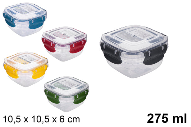 LUNCH BOX QUADRATO ERMETICO IN PLASTICA 275 ML