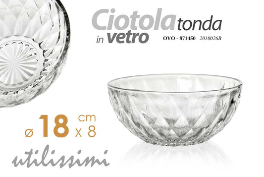 OYO/CIOTOLA VETRO 17,5*7,5CM 2010026B