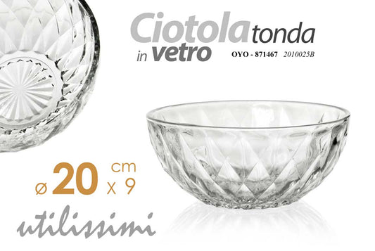 OYO/CIOTOLA TDA VETRO 20*8,5CM 2010025B