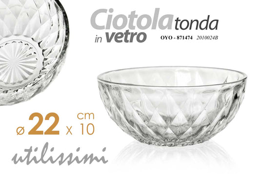 OYO/CIOTOLA TDA VETRO 22,5*10CM 2010024B