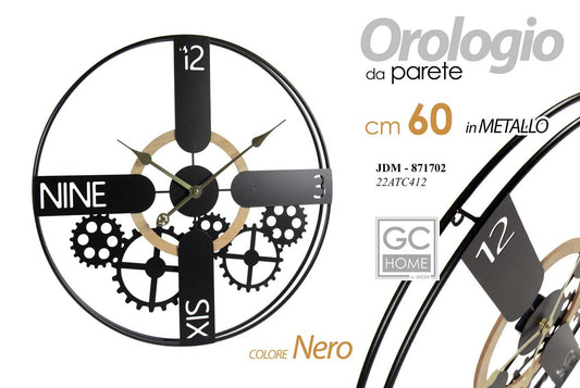 JDM/OROLOGIO NERO 60CM 22STC412