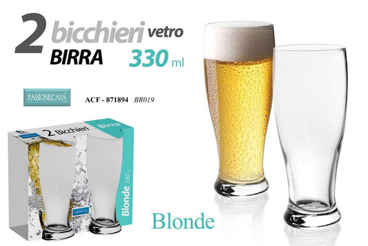 ACF/2 BICCHIERI BIRRA 330CC LV-BR019M