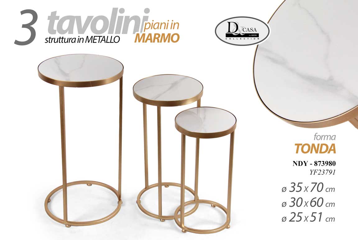 NDY/TRIS TAV MARMO-MET H70/60/51 YF23791