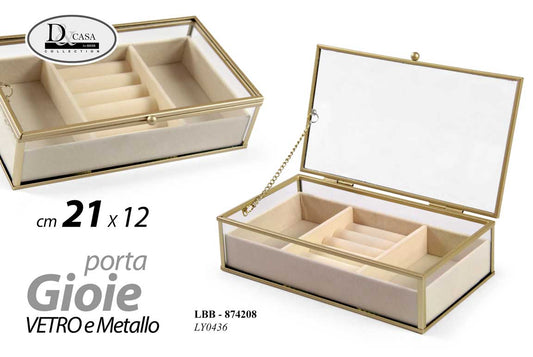 LBB/PORTAGIOIE VETRO 21*12CM LY0436