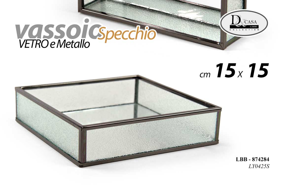 LBB/VASSOIO SPECCHIO 15*15CM LY0425S