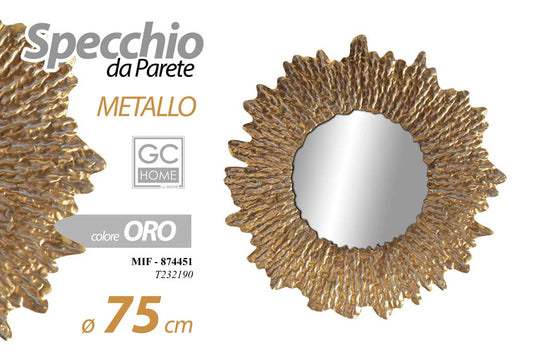 MIF/SPECCHIO TDO MET C.ORO 75CM T232190