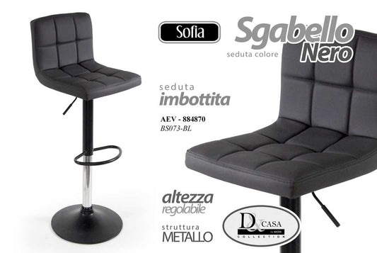 AEV/SGABELLO NERO 44*37*110CM BS073-BL