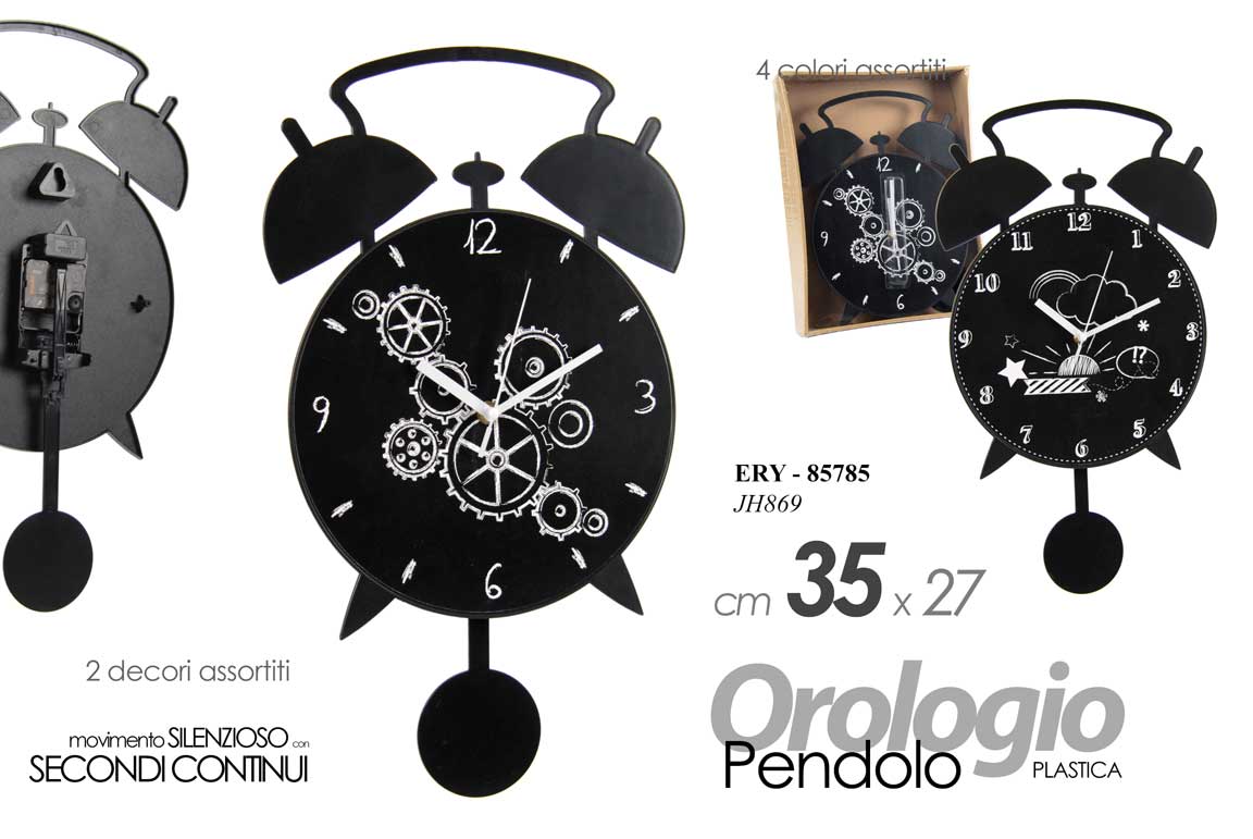 ERY/OROLOGIO PEND.PLA. 35*27*3,8CM JH869