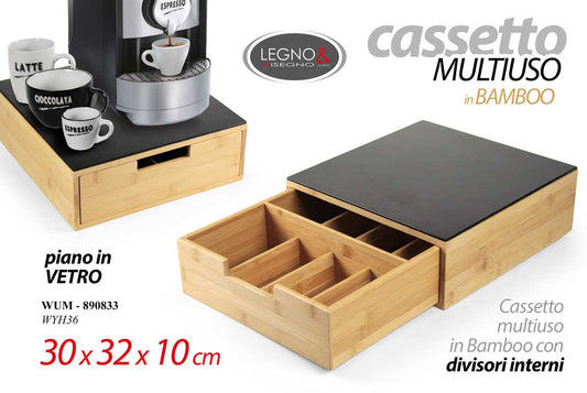 WUM/CASSETTO MULTIUSO MDF 32X30CM WYH36