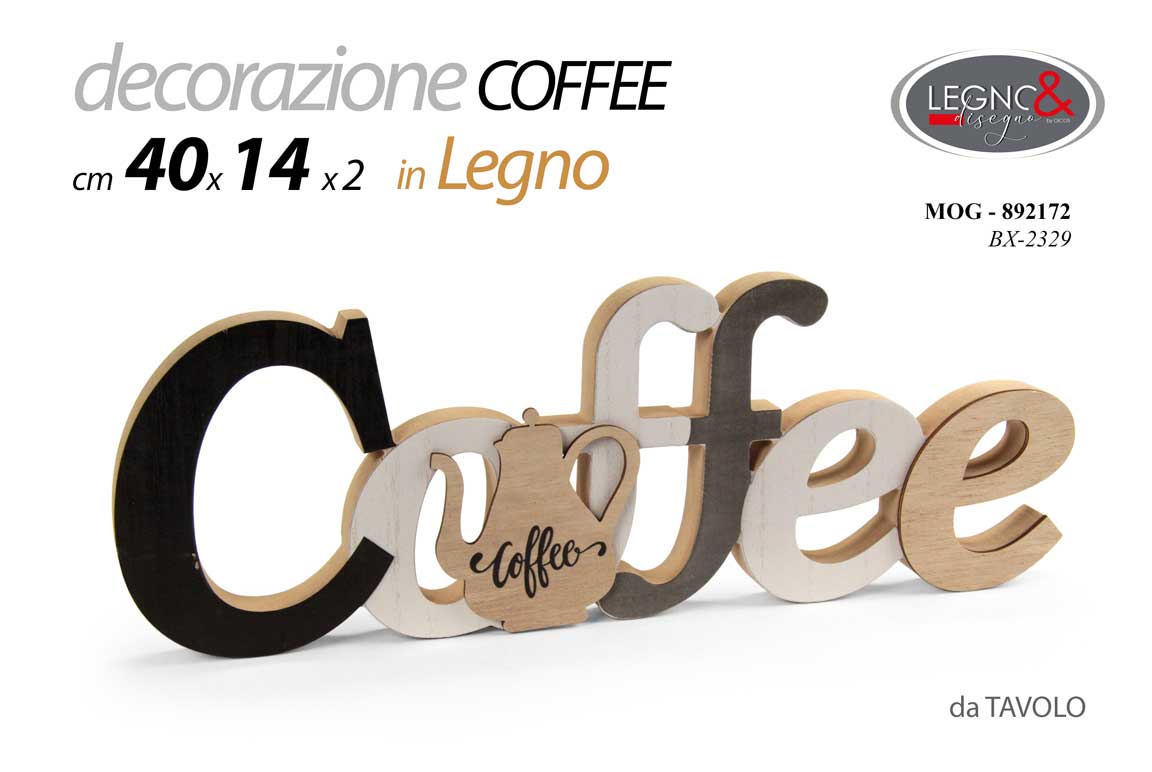 MOG/DECORAZIONE COFFEE 40*14CM BX2329
