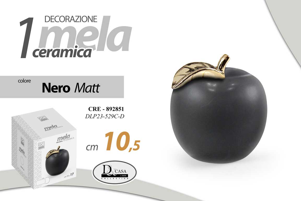 CRE/MELA CER MATT NERA 10,5 DLP23529C/D