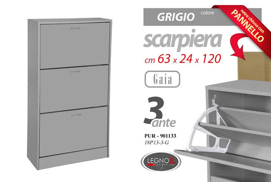 PUR/SCARP 3 GRIGIA 63x24x120 18P13-3-G