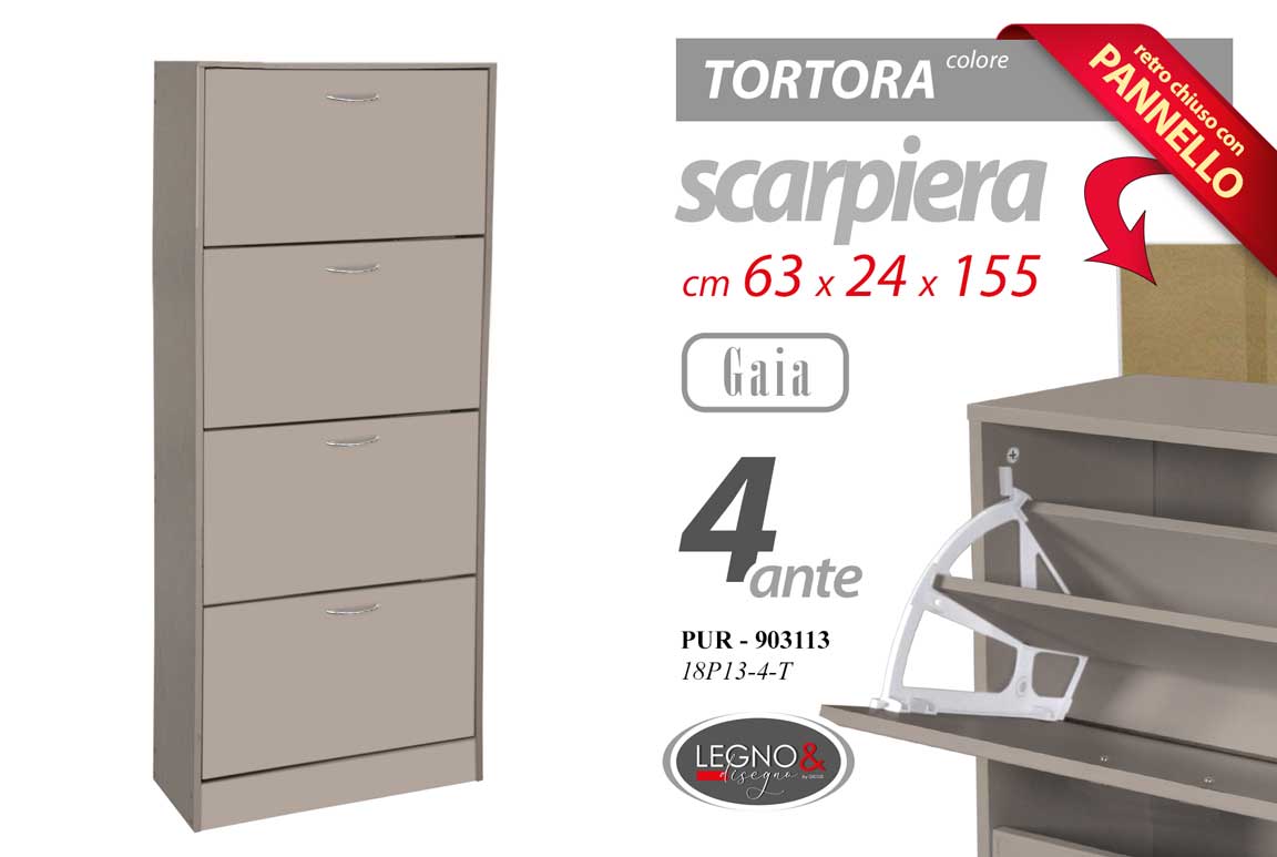 PUR/SCARP 4 TORTORA 63x24x155 18P13-4-T