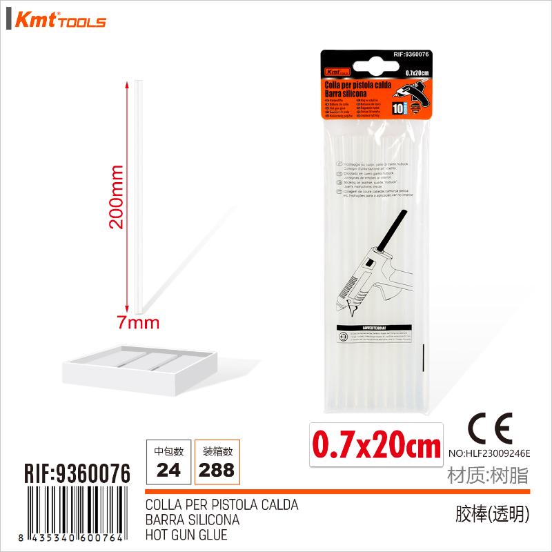 COLLA PER PISTOLA CALDA 0.7CM*20CM 10PZ